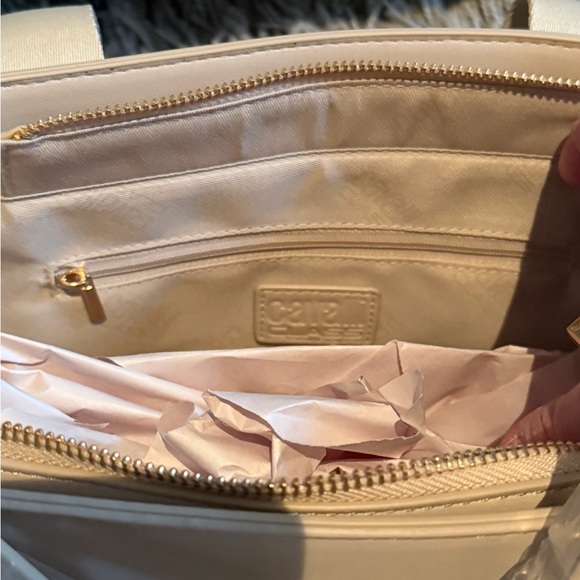 Cavalli Class Floral Logo Satchel Tote | Structured Handbag | NWT - Picture 5 of 6